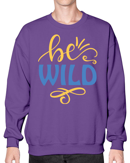 Be Wild 7# -  fashion- Sweatshirt - Crew
