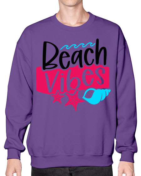 Beach Vibes Style 50# - summer- Sweatshirt - Crew