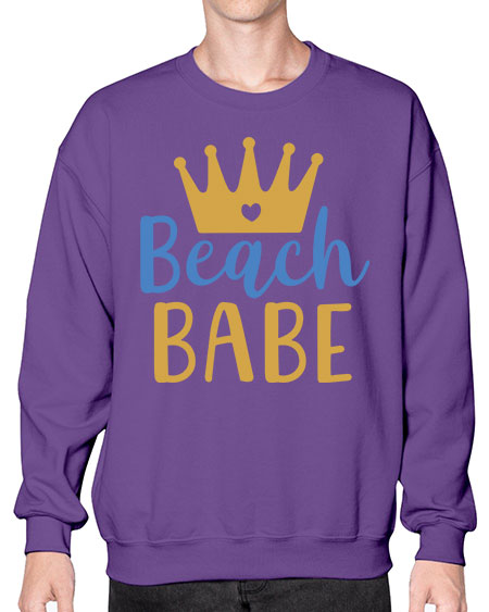 Beach babe 9# -  fashion- Sweatshirt - Crew
