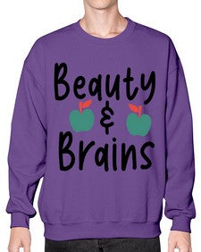 Beauty and Brains 18# - general school- Sweatshirt - Crew