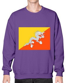 Bhutan 456# - world flags- Sweatshirt - Crew