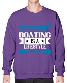Boating is a lifestyle 52# - boats- Sweatshirt - Crew