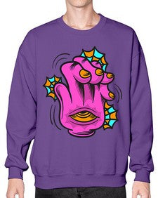 Bored high five 23# - cartoon general- Sweatshirt - Crew