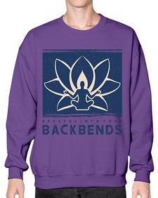 Breathe into Your Backbends 182# - yoga- Sweatshirt - Crew