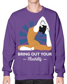 Bring Out Your Flexibility 185# - yoga- Sweatshirt - Crew