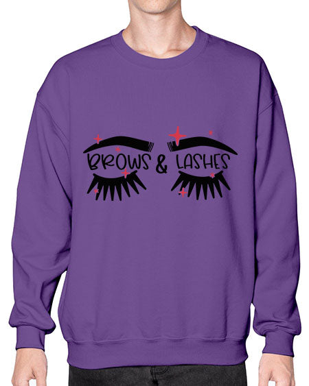 Brows Lashes Style 123# -makeup Sweatshirt - Crew