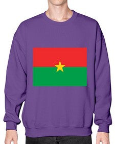 Burkina Faso 522# - world flags- Sweatshirt - Crew