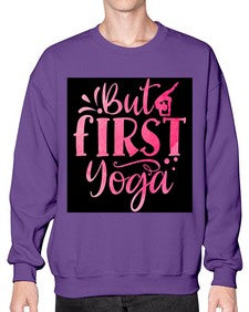 But First Yoga  188# - yoga- Sweatshirt - Crew