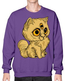 Cat 35# - cartoon animals- Sweatshirt - Crew