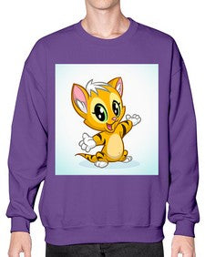 Cat 40# - cartoon animals- Sweatshirt - Crew