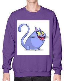 Cat 41# - cartoon animals- Sweatshirt - Crew