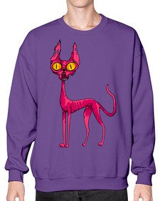Cat 42# - cartoon animals- Sweatshirt - Crew