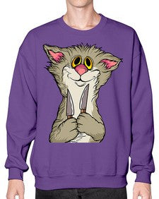 Cat 44# - cartoon animals- Sweatshirt - Crew