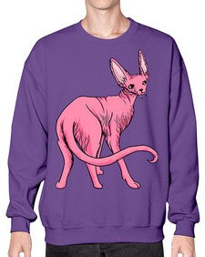 Cat 45# - cartoon animals- Sweatshirt - Crew