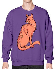 Cat 47# - cartoon animals- Sweatshirt - Crew