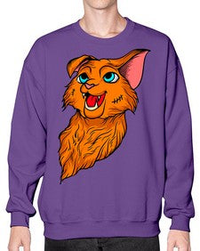 Cat 51# - cartoon animals- Sweatshirt - Crew