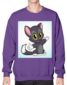 Cat 52# - cartoon animals- Sweatshirt - Crew