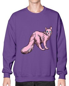 Cat 55# - cartoon animals- Sweatshirt - Crew