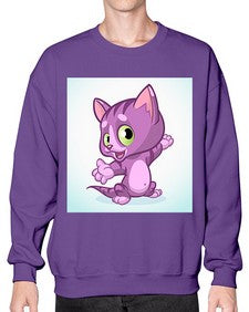 Cat 58# - cartoon animals- Sweatshirt - Crew