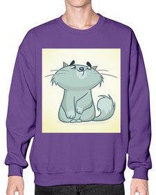 Cat 62# - cartoon animals- Sweatshirt - Crew