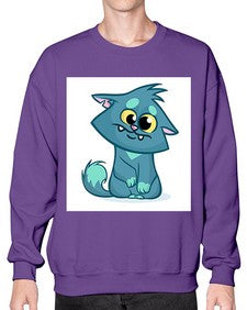 Cat 64# - cartoon animals- Sweatshirt - Crew