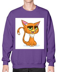 Cat 65# - cartoon animals- Sweatshirt - Crew