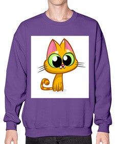 Cat 66# - cartoon animals- Sweatshirt - Crew