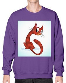 Cat 67# - cartoon animals- Sweatshirt - Crew