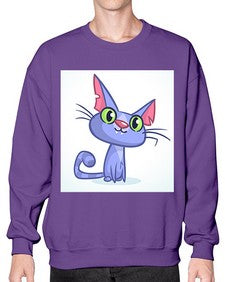 Cat 68# - cartoon animals- Sweatshirt - Crew