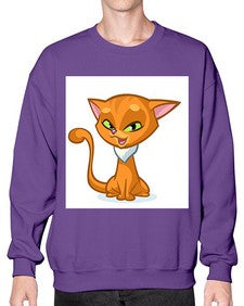 Cat 69# - cartoon animals- Sweatshirt - Crew