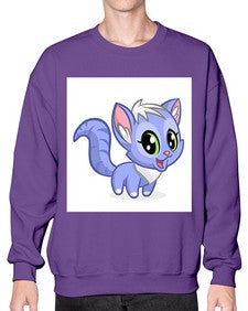 Cat 70# - cartoon animals- Sweatshirt - Crew