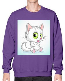 Cat 72# - cartoon animals- Sweatshirt - Crew