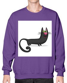 Cat 73# - cartoon animals- Sweatshirt - Crew
