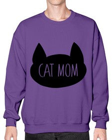 Cat Mom - cats- Sweatshirt - Crew