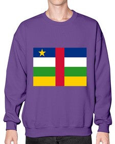 Central African Republic 551# - world flags- Sweatshirt - Crew
