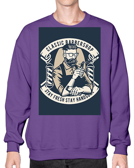 Classic Barber Shop657# - barber- Sweatshirt - Crew