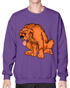 Dog 100# - cartoon animals- Sweatshirt - Crew