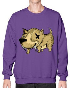 Dog 104# - cartoon animals- Sweatshirt - Crew