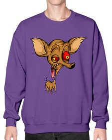 Dog 106# - cartoon animals- Sweatshirt - Crew