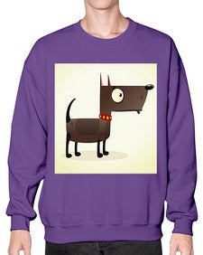 Dog 87# - cartoon animals- Sweatshirt - Crew