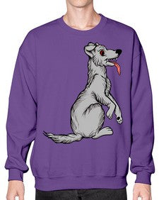 Dog 97# - cartoon animals- Sweatshirt - Crew