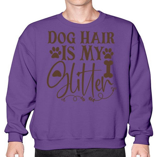 Dog Hair Is My Glitter Style 100# - dogs- Sweatshirt - Crew
