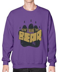 Dont wake the bear 4# - cartoon animals- Sweatshirt - Crew