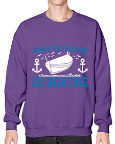 Double the Pleasure Go Boating 15# - boats- Sweatshirt - Crew