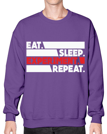 EatSleepExperimentRepeatScientistSkinite Scientist Skinite 274# - general science- Sweatshirt - Crew