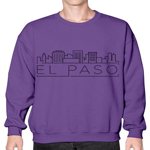 El Paso Minimal Skyline 709# - cities- Sweatshirt - Crew
