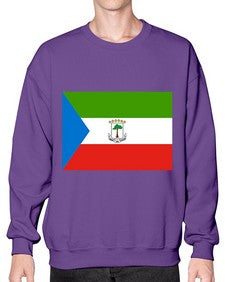 Equatorial Guinea 711# - world flags- Sweatshirt - Crew