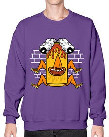 Fuck the weekend 128# - cartoon general- Sweatshirt - Crew