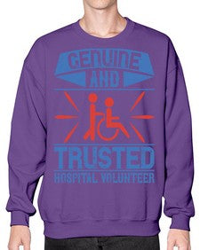 Genuine and Trusted Hospital Volunteer Style 2# - volunteer- Sweatshirt - Crew