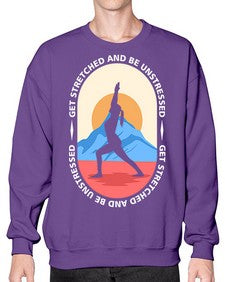Get Stretched 225# - yoga- Sweatshirt - Crew